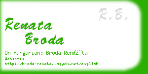 renata broda business card